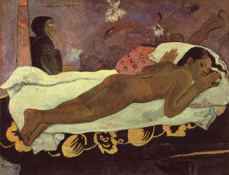 Paul Gauguin The mind watches Cloth Germany oil painting art